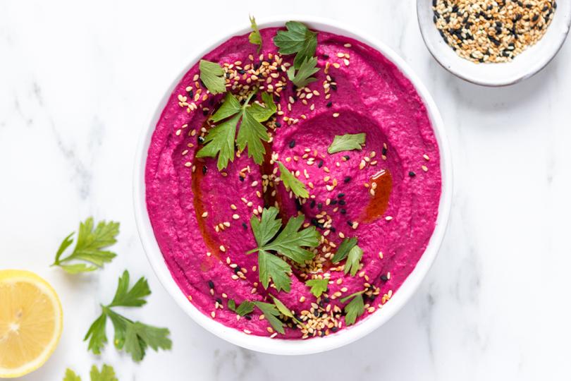 Beetroot hommus